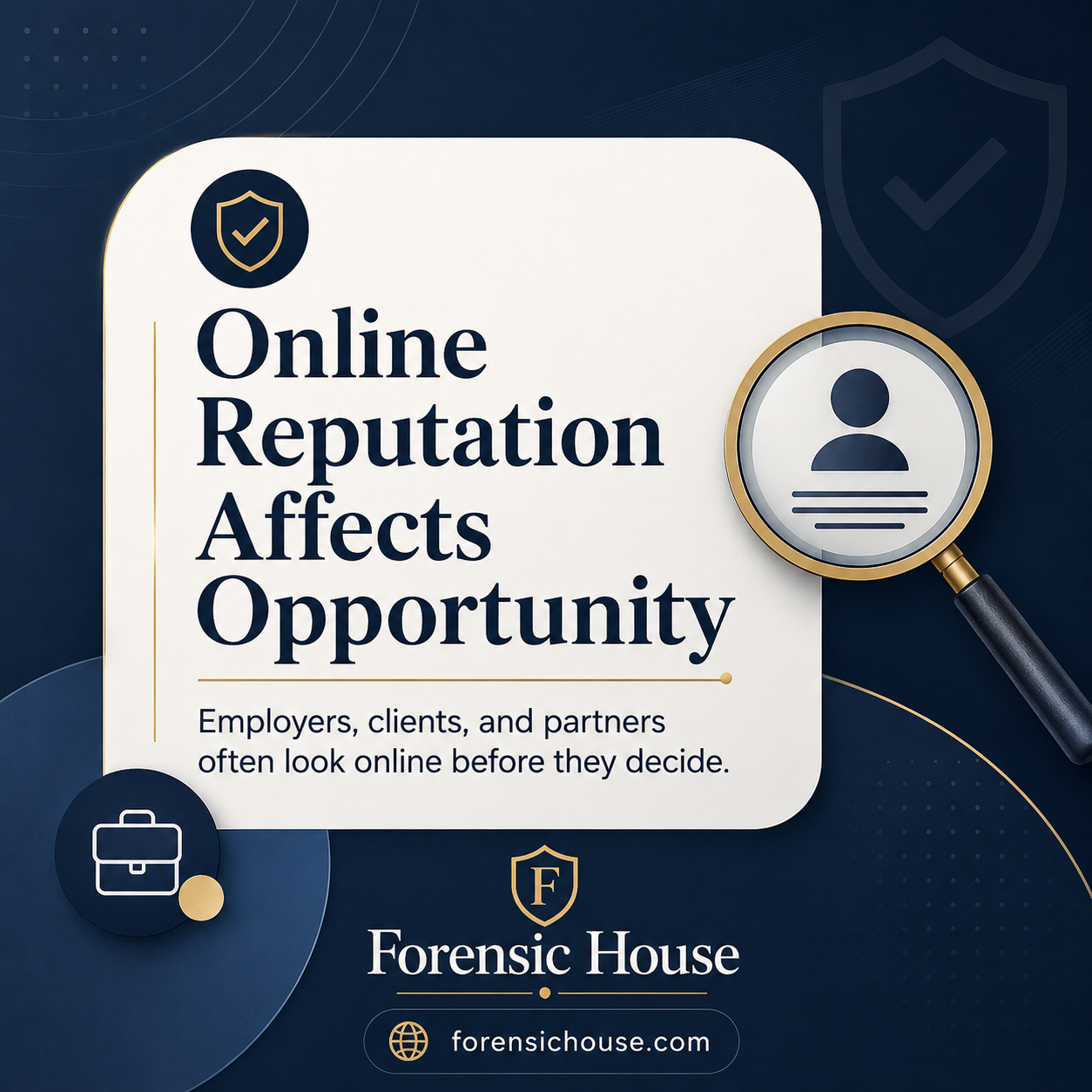 Professional opportunity and online reputation review concept